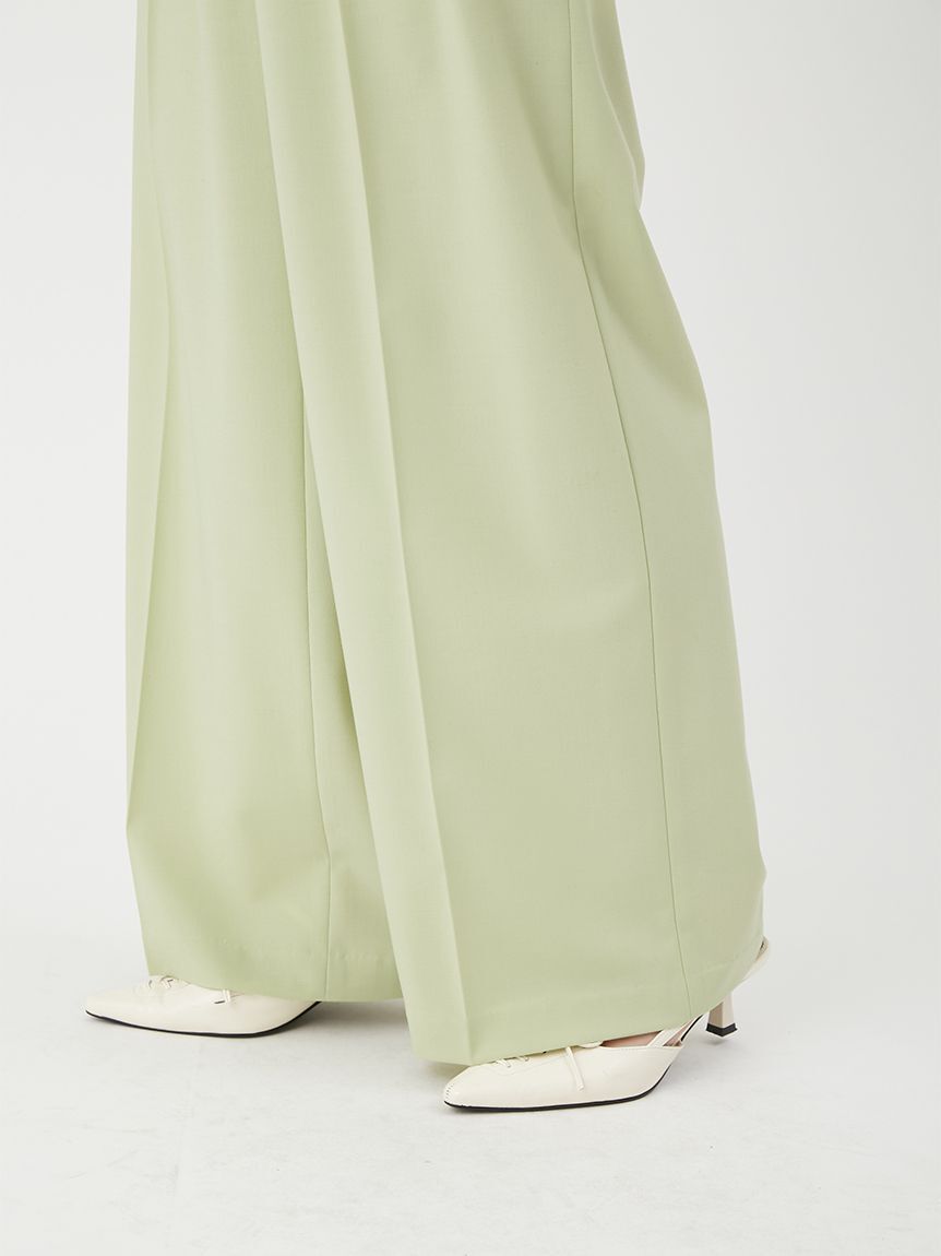 LILY BROWN「【防シワ/ウォッシャブル】ストレートワイドパンツ」|チノ|