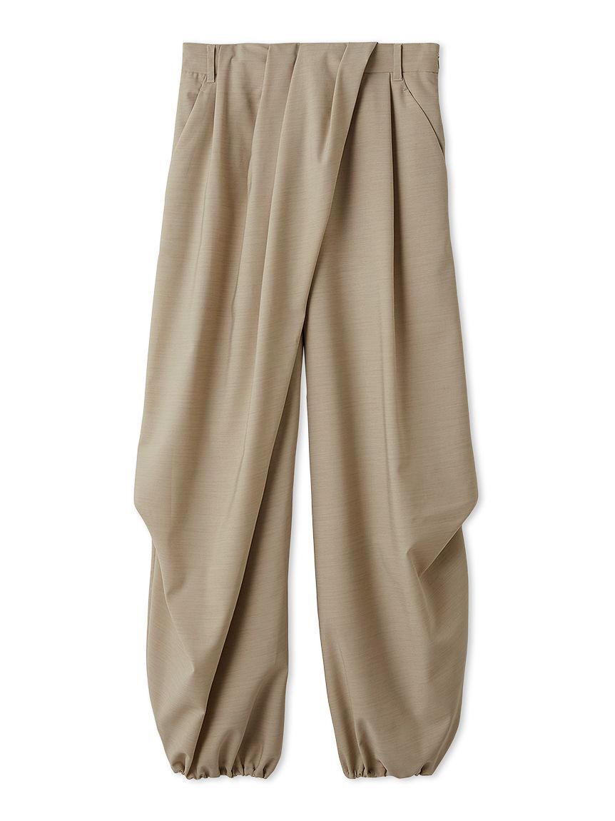 LILY BROWN「リネンライクタックドロストスラックス」|チノ|