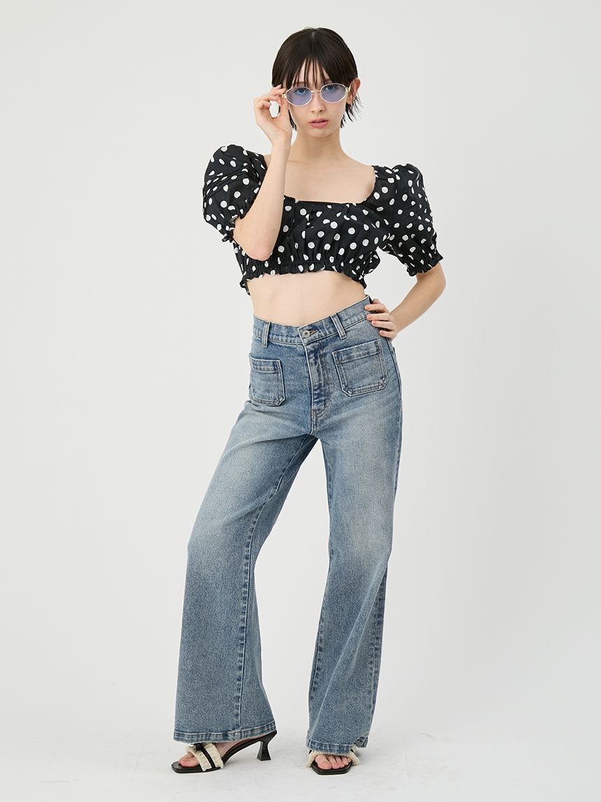 LILY BROWN「コットンパフスリーブブラウス」|シャツ・ブラウス|