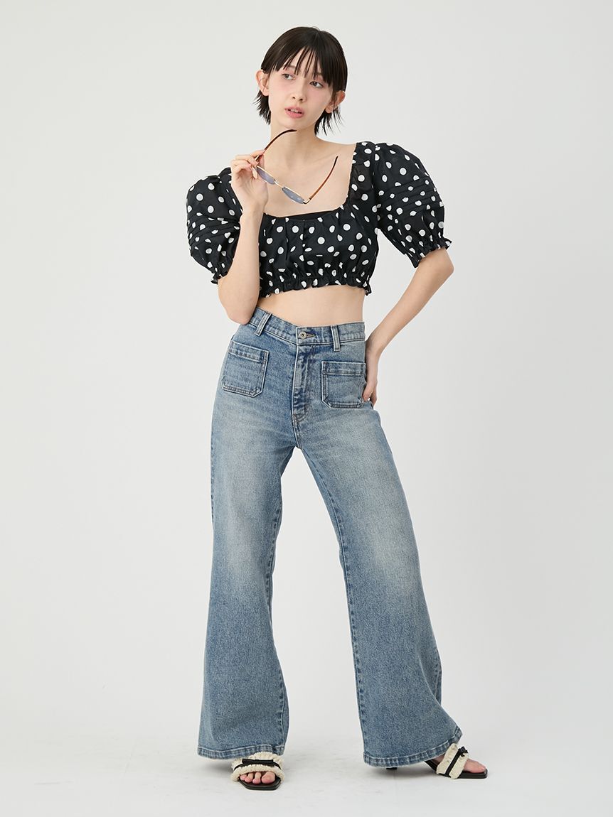 LILY BROWN「コットンパフスリーブブラウス」|シャツ・ブラウス|