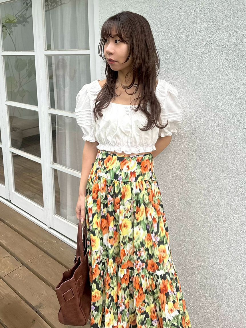 LILY BROWN「コットンパフスリーブブラウス」|シャツ・ブラウス|