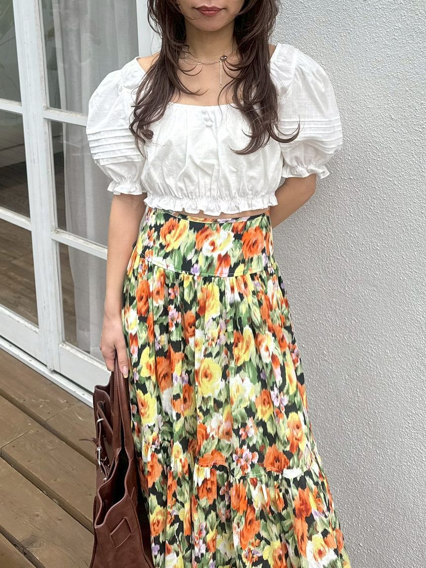 LILY BROWN「コットンパフスリーブブラウス」|シャツ・ブラウス|