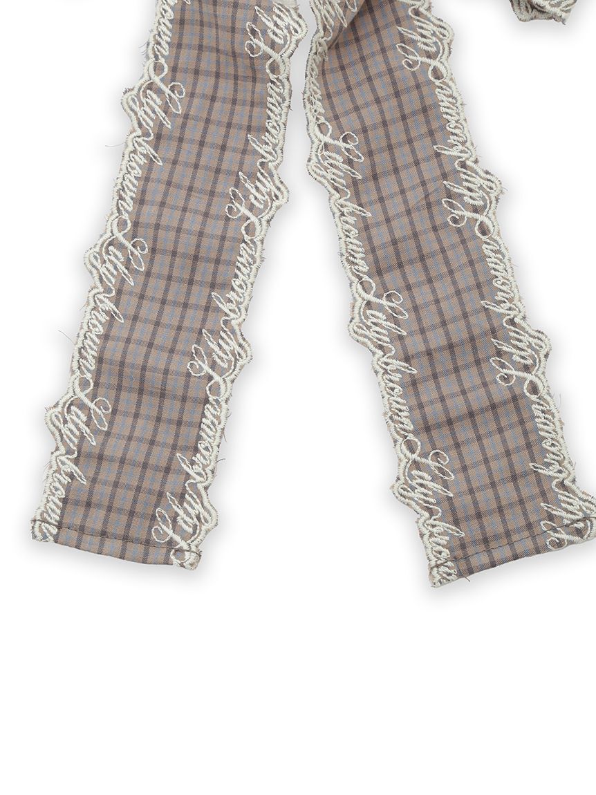 LILY BROWN「エンブロイダリースカラップリボンシュシュ」|ヘアバンド|