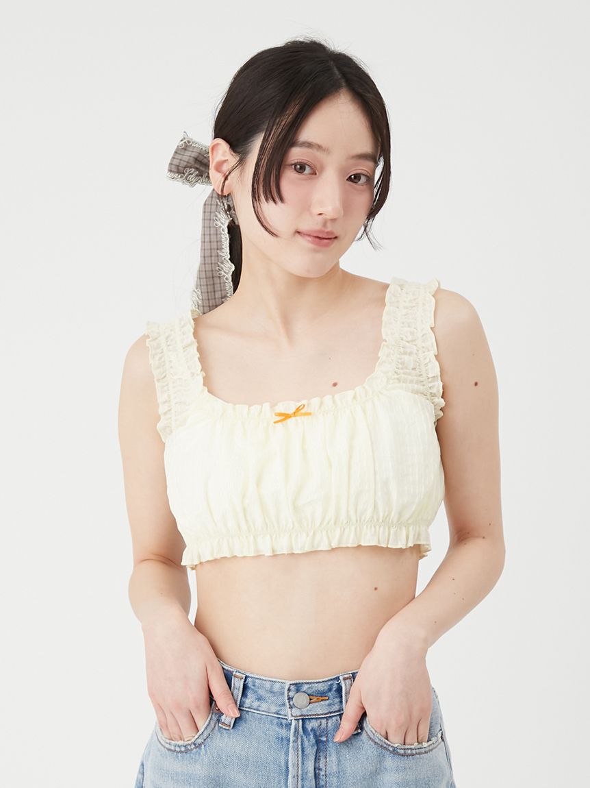 LILY BROWN「エンブロイダリースカラップリボンシュシュ」|ヘアバンド|