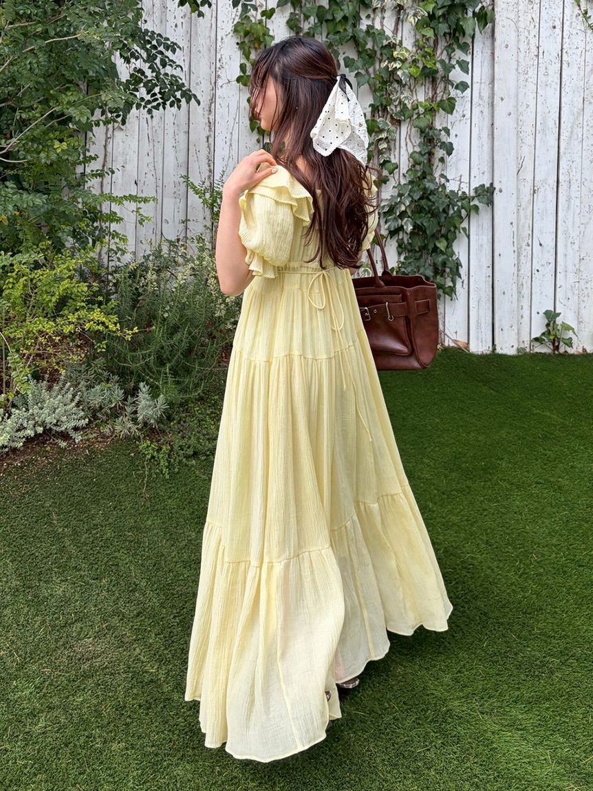 LILY BROWN「コットンレースバレッタ」|ヘアバンド|