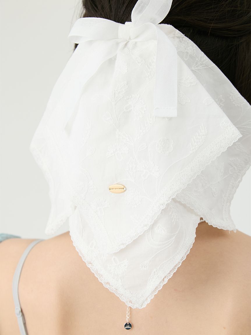 LILY BROWN「コットンレースバレッタ」|ヘアバンド|