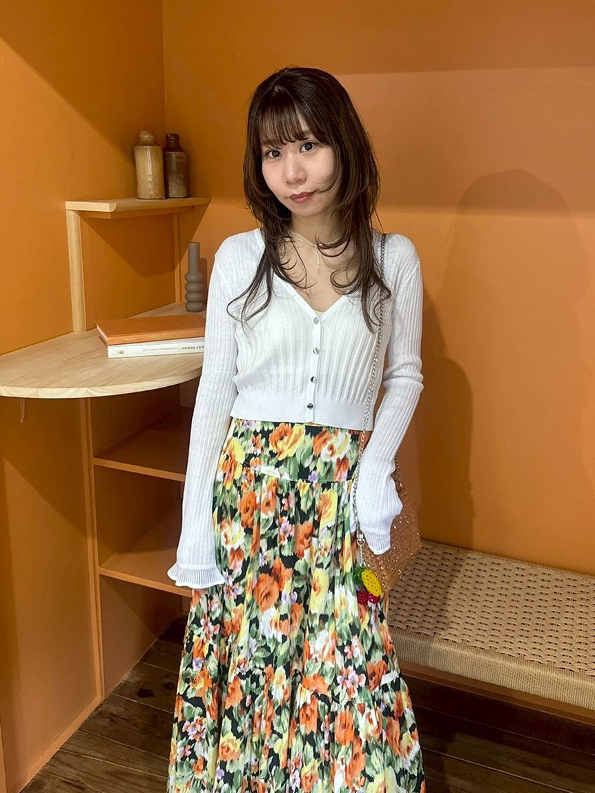 LILY BROWN「【限定カラー】【ウォッシャブル】Vネックニットカーディガン」|カーディガン|