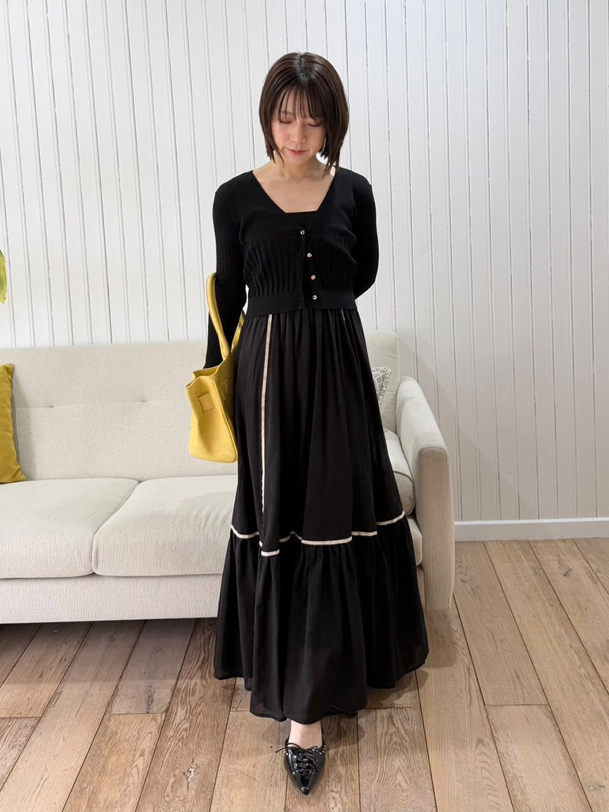 LILY BROWN「【限定カラー】【ウォッシャブル】Vネックニットカーディガン」|カーディガン|