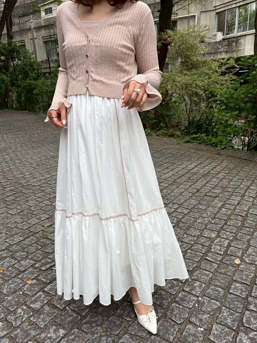 LILY BROWN「【限定カラー】【ウォッシャブル】Vネックニットカーディガン」|カーディガン|