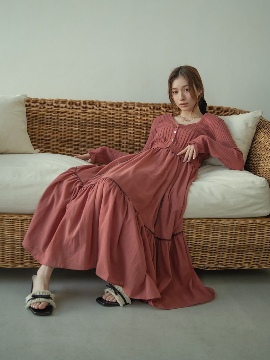 LILY BROWN「【限定カラー】【ウォッシャブル】Vネックニットカーディガン」|カーディガン|