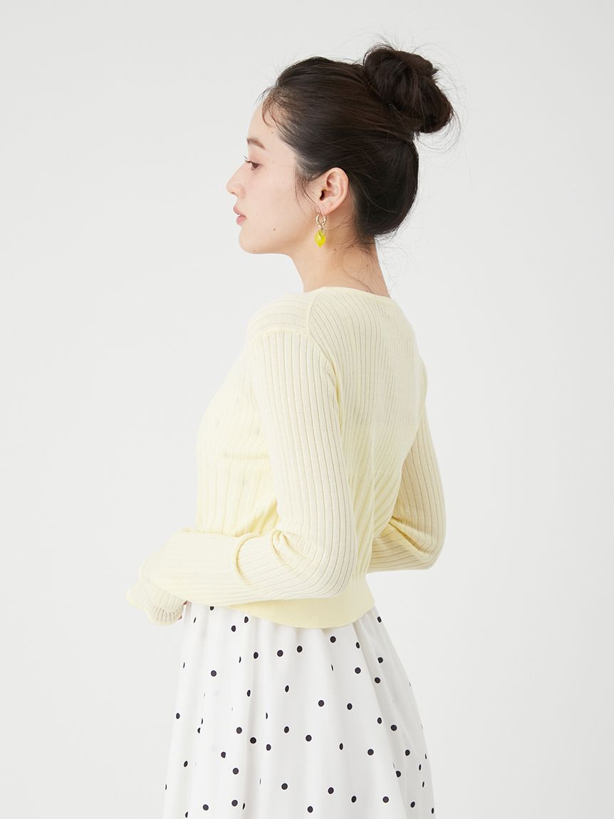 LILY BROWN「【限定カラー】【ウォッシャブル】Vネックニットカーディガン」|カーディガン|