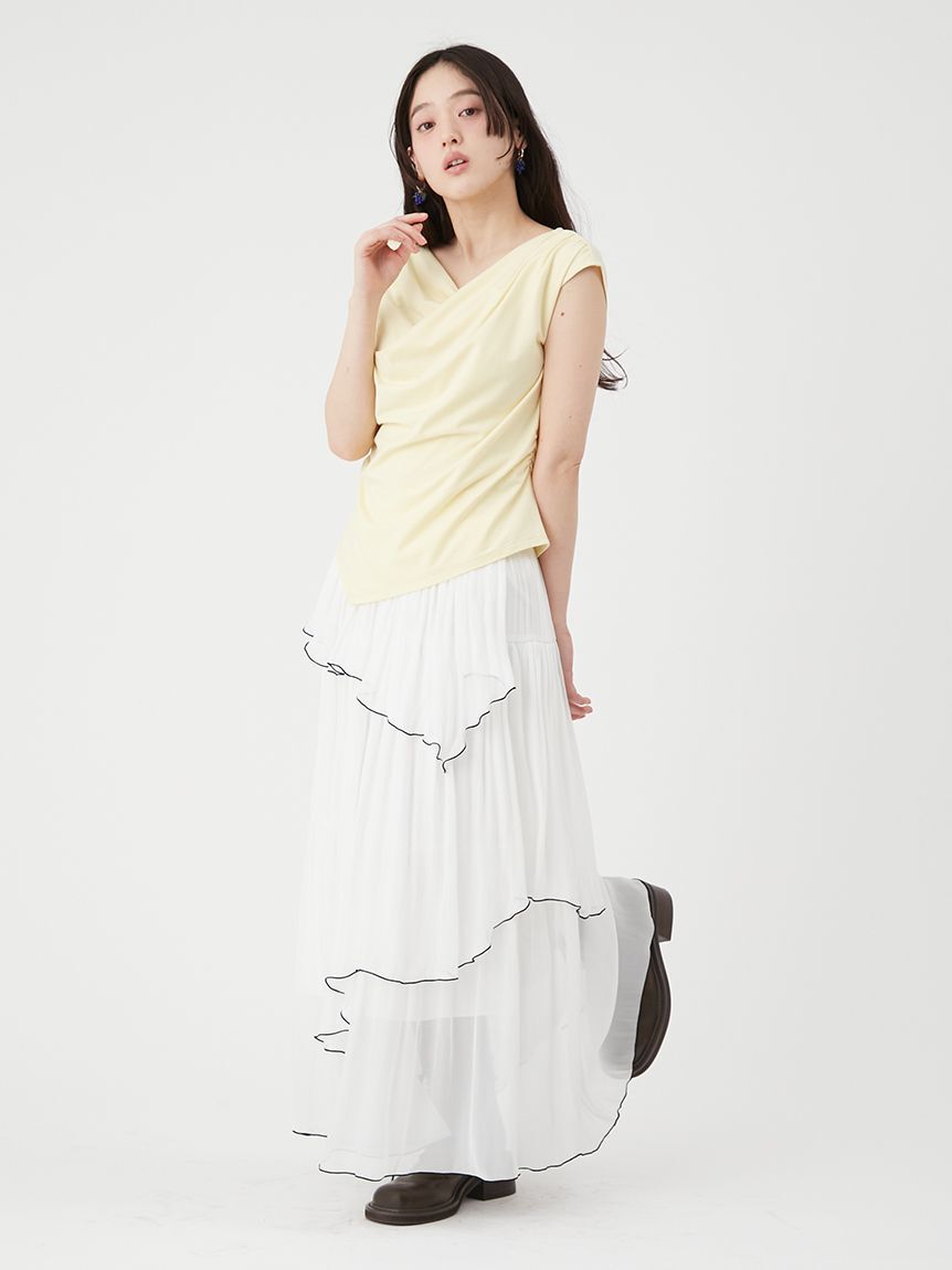 LILY BROWN「クールタッチ3wayドレープトップス」|Tシャツ・カットソー|