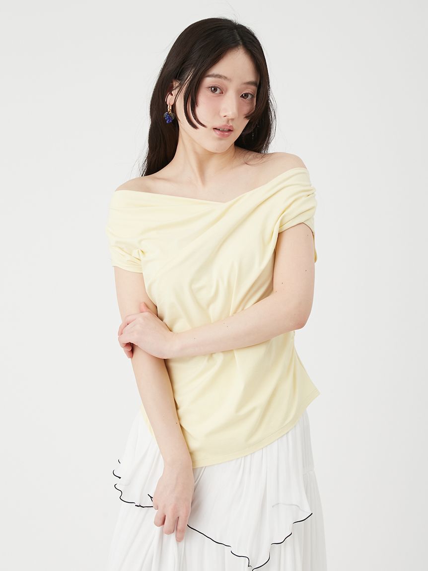 LILY BROWN「クールタッチ3wayドレープトップス」|Tシャツ・カットソー|