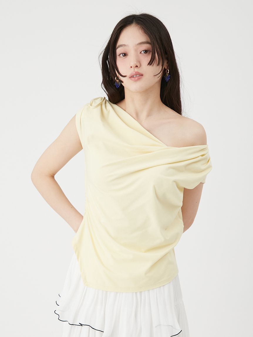 LILY BROWN「クールタッチ3wayドレープトップス」|Tシャツ・カットソー|