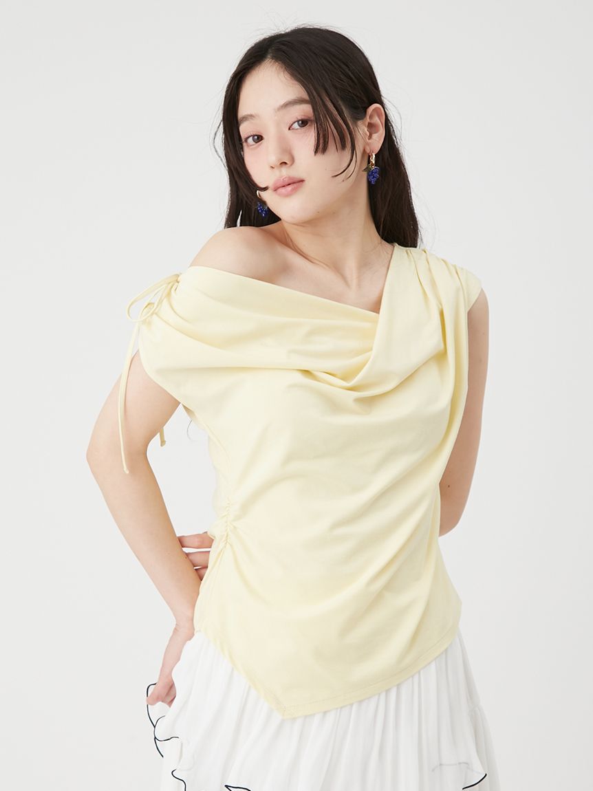 LILY BROWN「クールタッチ3wayドレープトップス」|Tシャツ・カットソー|