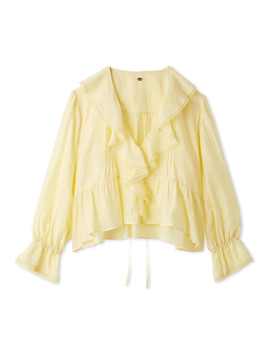 LILY BROWN「フロントフリルシアーブラウス」|シャツ・ブラウス|