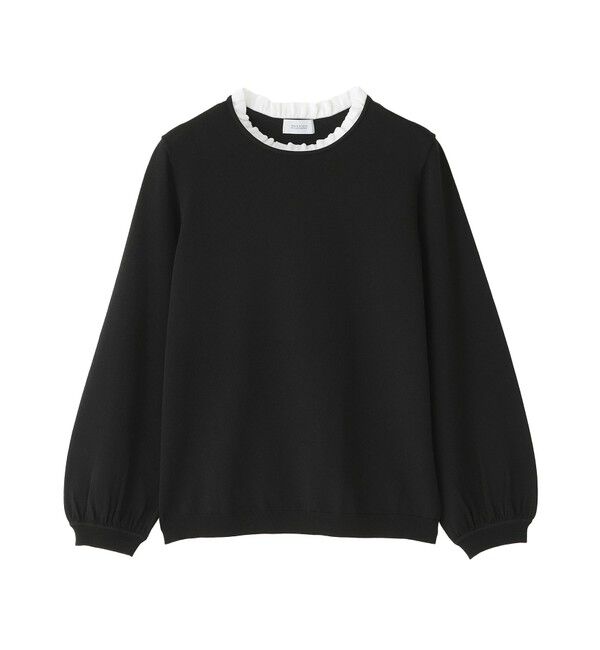 MACKINTOSH PHILOSOPHY「フリルカラーニット」|ニット・セーター|ブラック