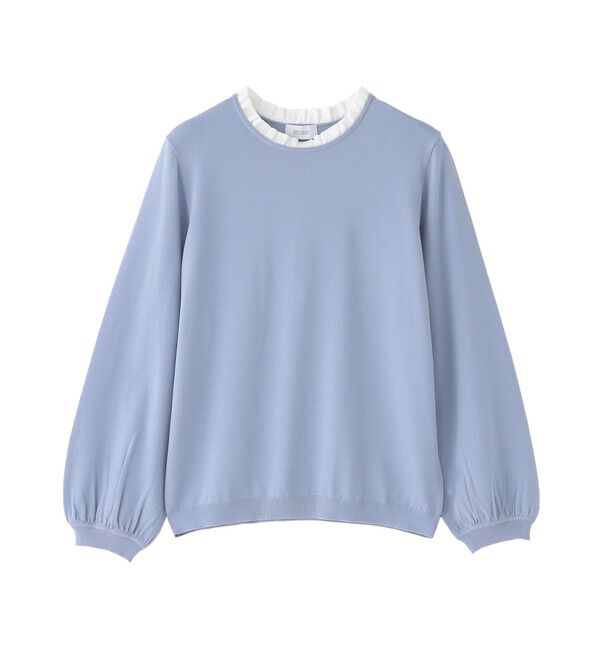 MACKINTOSH PHILOSOPHY「フリルカラーニット」|ニット・セーター|ブルー