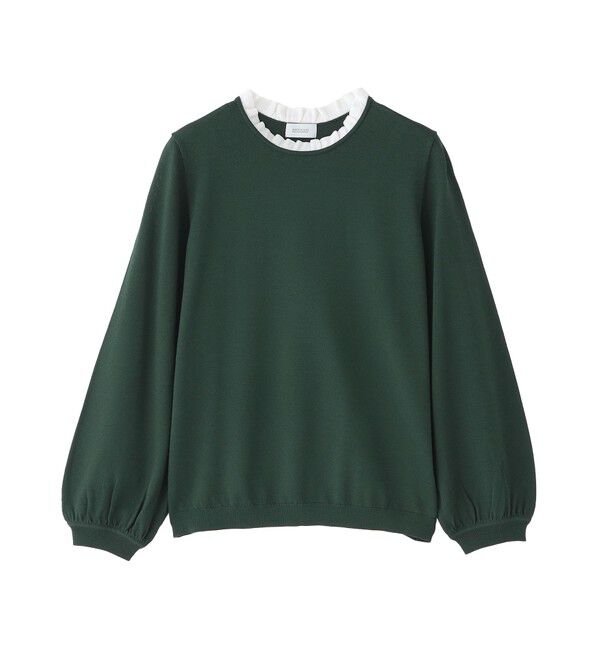 MACKINTOSH PHILOSOPHY「フリルカラーニット」|ニット・セーター|グリーン