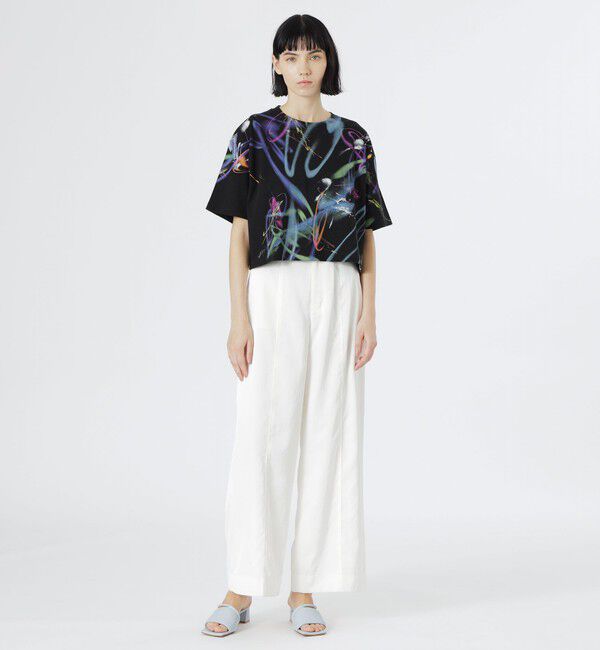  「【KANAKO SASAKI】コラボレーション ネオン グラフィックプリントルーズTシャツ」|Tシャツ・カットソー|