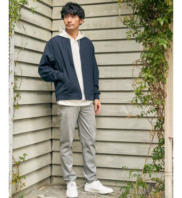 ikka「イージーケアリネンライクブルゾン」|ブルゾン・スタジャン|