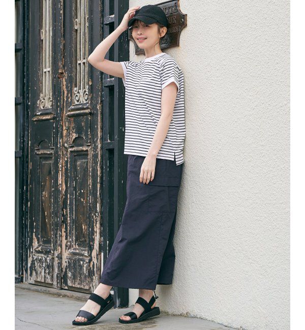 ikka「コットンUSAフレンチTシャツ」|Tシャツ・カットソー|