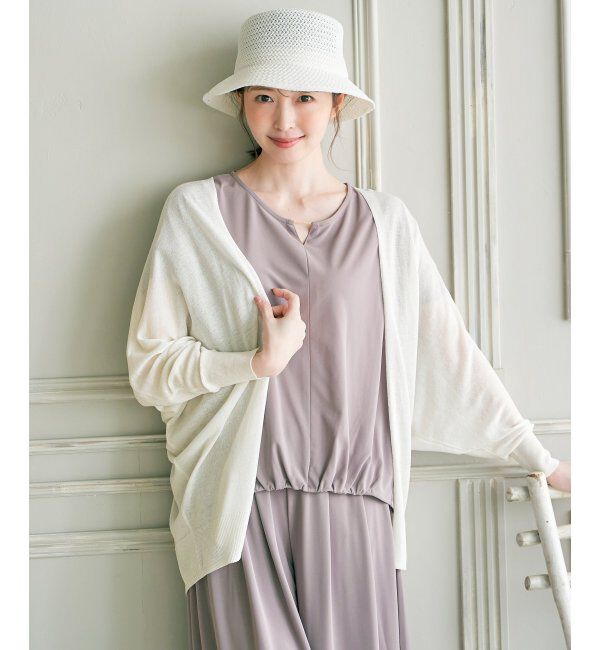 ikka「冷感ドルマントッパーカーディガン」|その他|