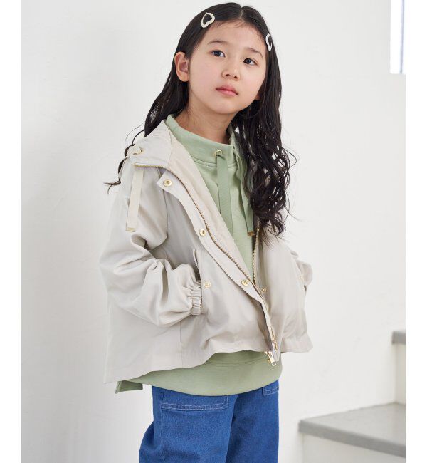 ikka kids「サテンフレア比翼マウンテンパーカー（120~160cm）」|その他|