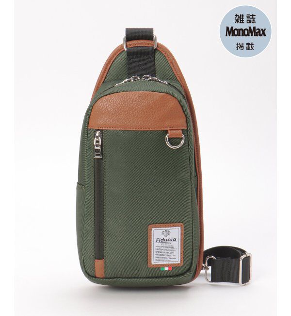 ikka「【雑誌MonoMax5月号掲載】配色切り替えボディバッグ「小泉孝太郎さん着用モデル」」|その他|オリーブ