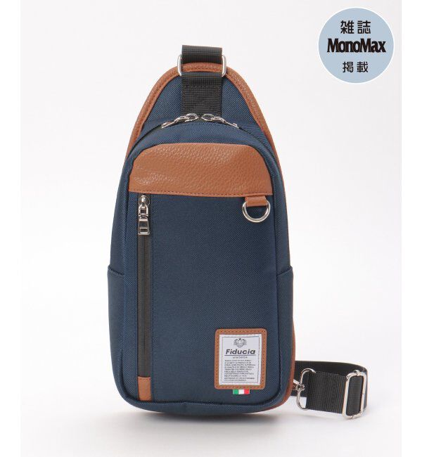 ikka「【雑誌MonoMax5月号掲載】配色切り替えボディバッグ「小泉孝太郎さん着用モデル」」|その他|ネイビーブルー