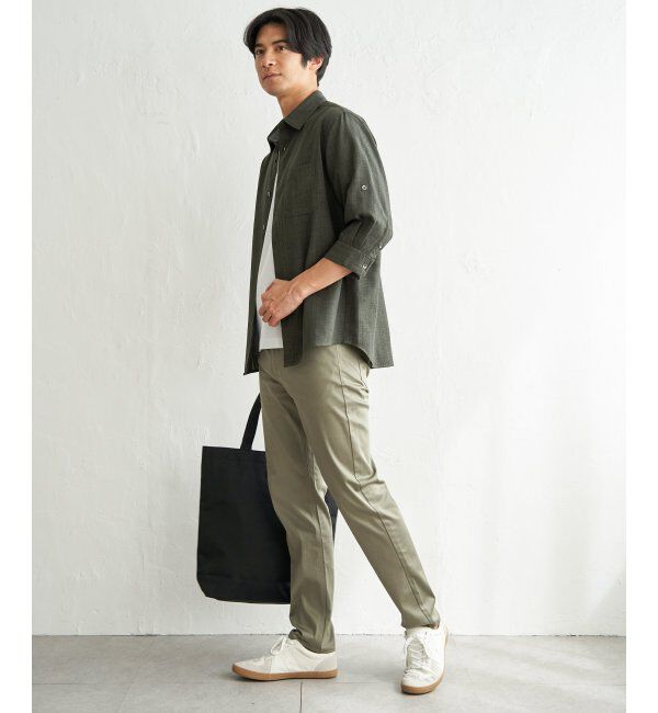 ikka「速乾ドビー袖2wayシャツ」|シャツ・ブラウス|