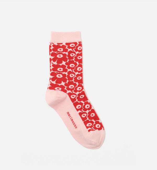 Marimekko「Linjaus Pikkuinen Unikko ソックス」|ソックス|