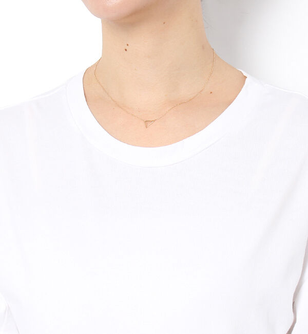 JUPITER「【K10】トライアングルデザインネックレス<全長40㎝(調節した時の長さ36.5㎝)>」|ネックレス|