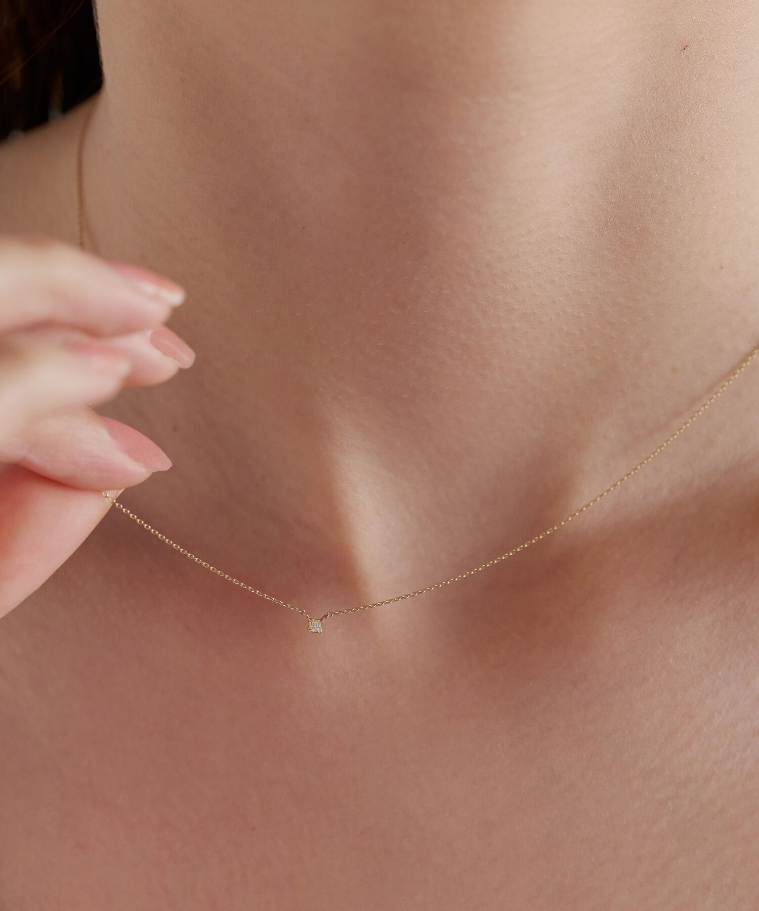 JUPITER「【K10】プリンセスダイヤペンダント/ネックレス」|ネックレス|