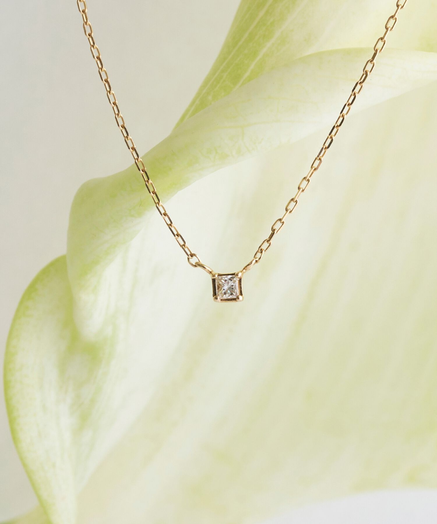 JUPITER「【K10】プリンセスダイヤペンダント/ネックレス」|ネックレス|