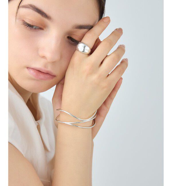 ete「[ウィーヴ] レイヤード バングル」|ブレスレット・バングル|