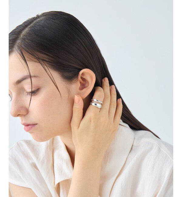 ete「[ウィーヴ] ダブルライン リング」|リング|