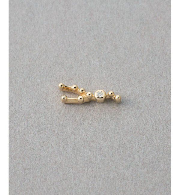 ete「[ゾディアック] K10YG ダイヤモンド ピアス /おうし座」|ピアス|イエローゴールド