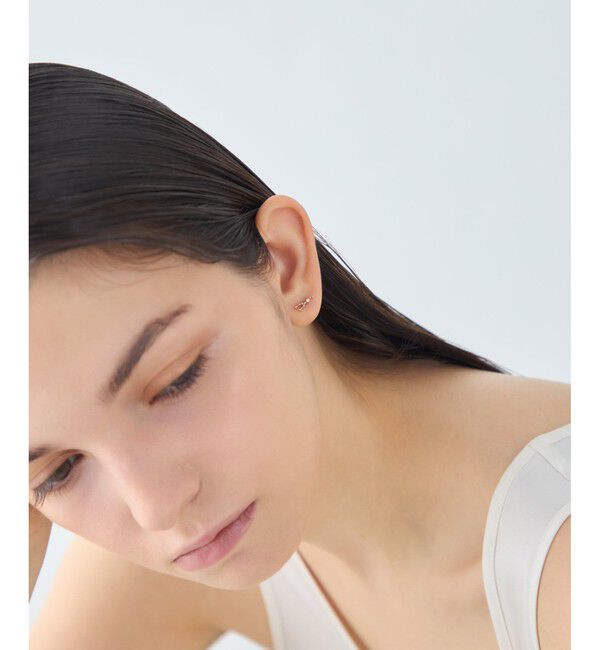 ete「[ゾディアック] K10YG ダイヤモンド ピアス /おうし座」|ピアス|