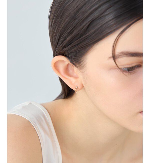 ete「[ゾディアック] K10YG ダイヤモンド ピアス /てんびん座」|ピアス|