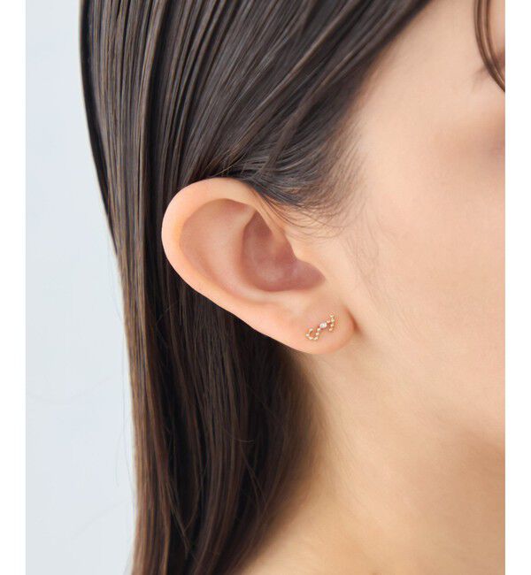 ete「[ゾディアック] K10YG ダイヤモンド ピアス /さそり座」|ピアス|