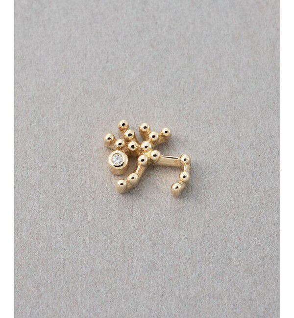 ete「[ゾディアック] K10YG ダイヤモンド ピアス /いて座」|ピアス|イエローゴールド