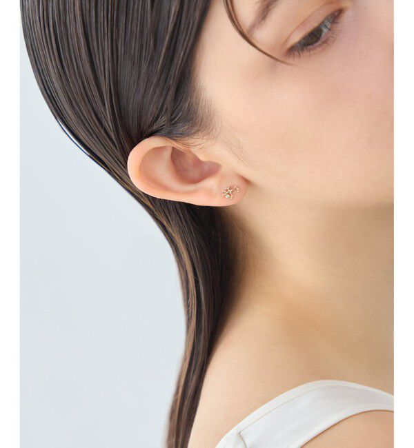 ete「[ゾディアック] K10YG ダイヤモンド ピアス /いて座」|ピアス|