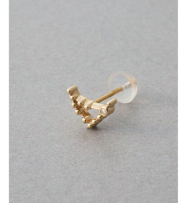 ete「[ゾディアック] K10YG ダイヤモンド ピアス /やぎ座」|ピアス|
