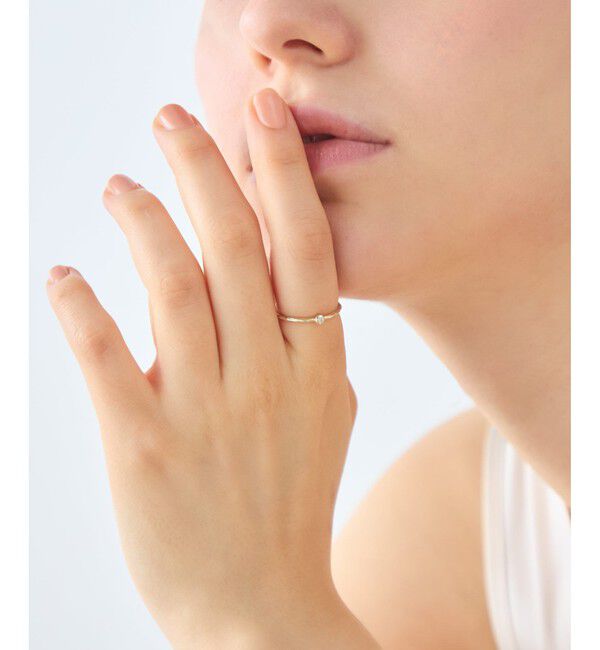 ete「[アイシーヴェール] K10IGG ダイヤモンド アイス リング」|リング|