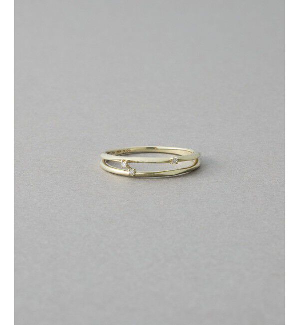 ete「[アイシーヴェール] K10IGG ダイヤモンド グリント リング」|リング|グリーン