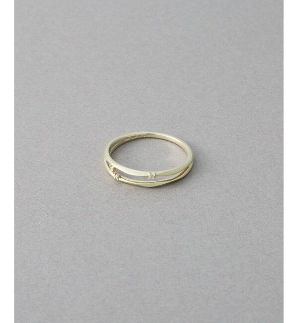 ete「[アイシーヴェール] K10IGG ダイヤモンド グリント リング」|リング|