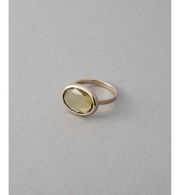 ete「[デュー] K18RBG オリーブクォーツ リング」|リング|