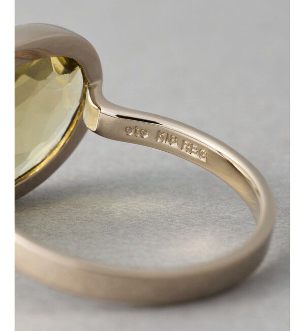 ete「[デュー] K18RBG オリーブクォーツ リング」|リング|