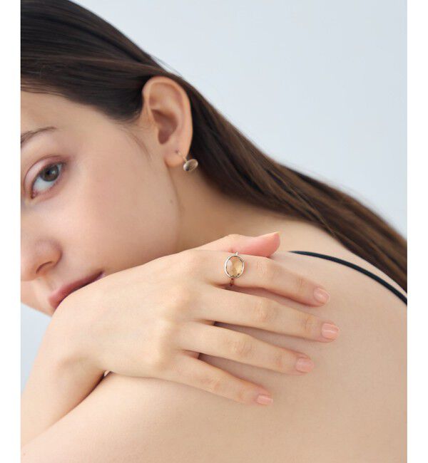 ete「[デュー] K18RBG シャンパンクォーツ リング」|リング|